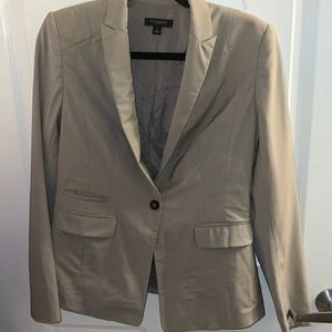 Ann Taylor tan suiting  blazer flaw